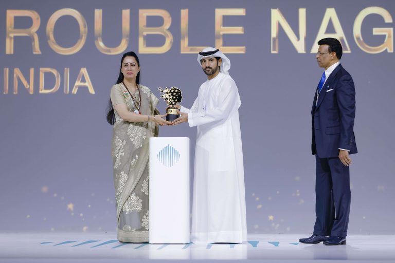 Indian teacher Rouble Nagi wins $1 million Global Teacher Prize in Dubai H.H. Sheikh Hamdan bin Mohammed bin Rashid Al Maktoum, Crown Prince of Dubai, Deputy Prime Minister, Minister of Defence, and Chairman of The Executive Council of Dubai, presenting the Global Teacher Prize 2026 to Rouble Nagi at the World Governments Summit 2026. (Image Courtesy: WAM